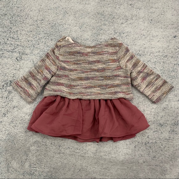 Pippa and Julie 2 Piece Purple Peplum Knit Sweater Set- 2T - Picture 2 of 9
